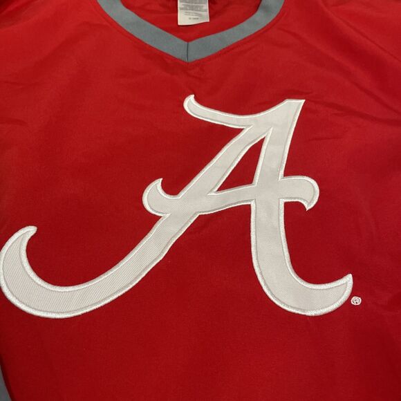 KA Apparel TEAM Alabama “A” Crimson Tide Red/Gray Windbreaker Pullover Mens LG - Picture 2 of 16